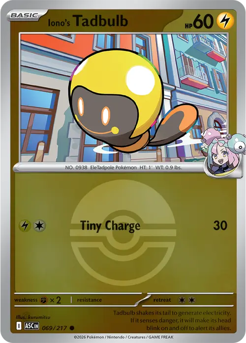 Iono's Tadbulb (Poke Ball) card art