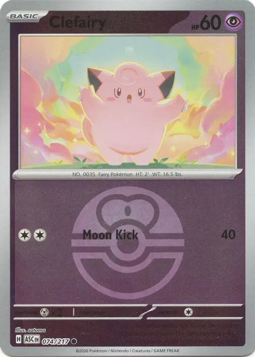 Clefairy (Love Ball) card art