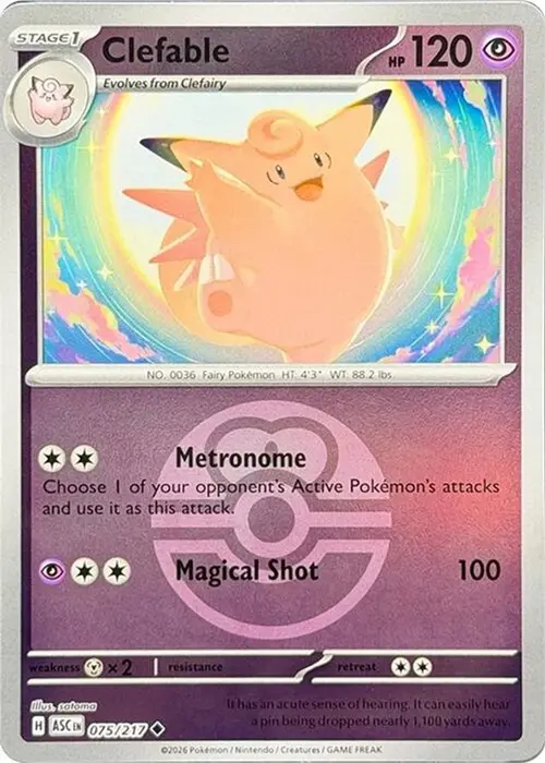 Clefable (Love Ball) card art