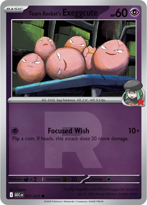Team Rocket's Exeggcute (Team Rocket) card art