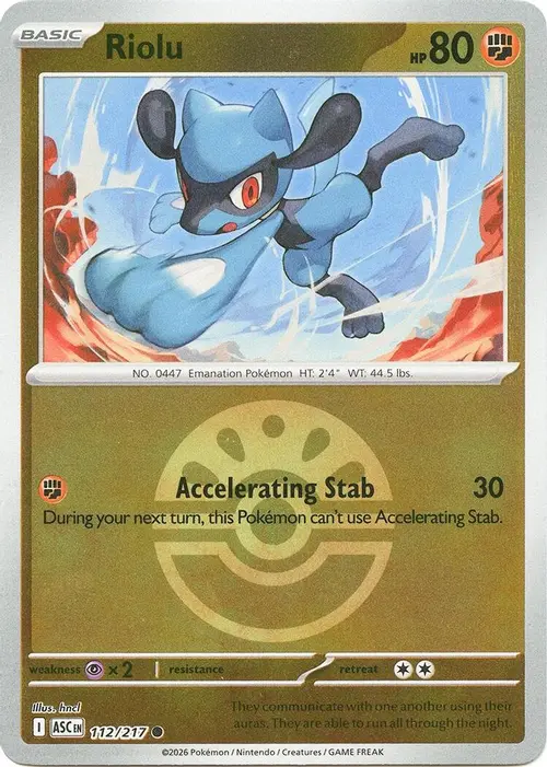 Riolu (Friend Ball) card art