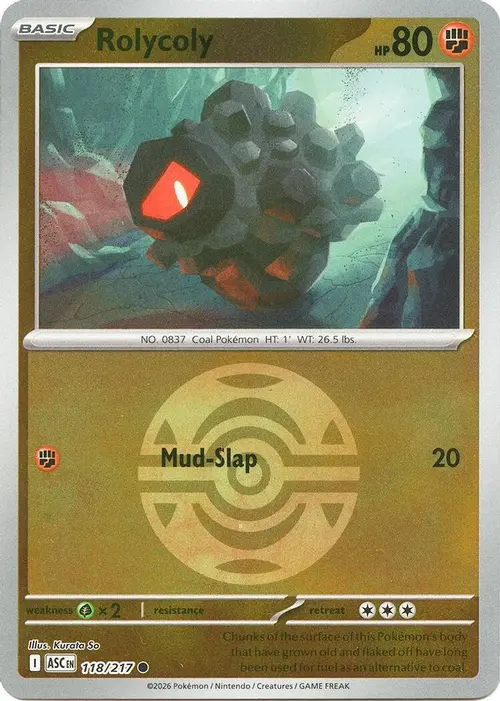Rolycoly (Dusk Ball) card art