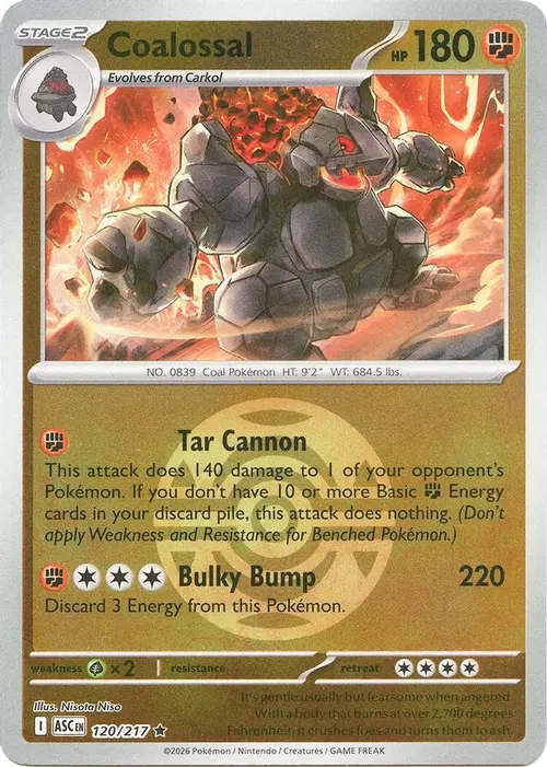 Coalossal (Dusk Ball) card art