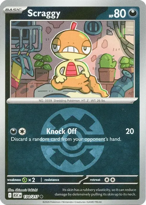 Scraggy (Quick Ball) card art