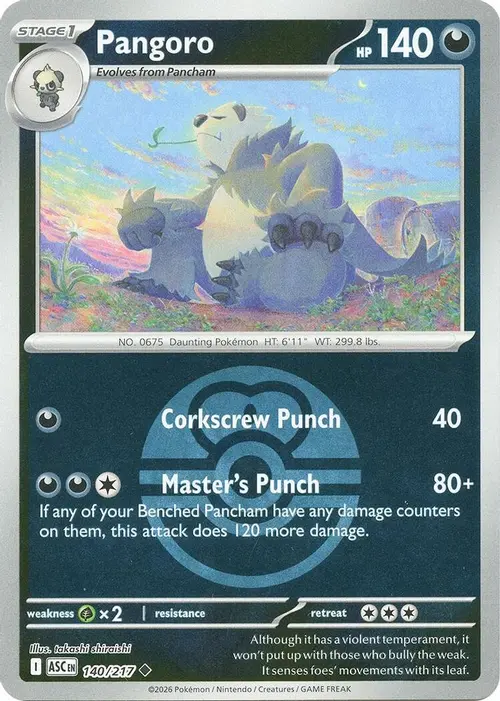 Pangoro (Love Ball) card art