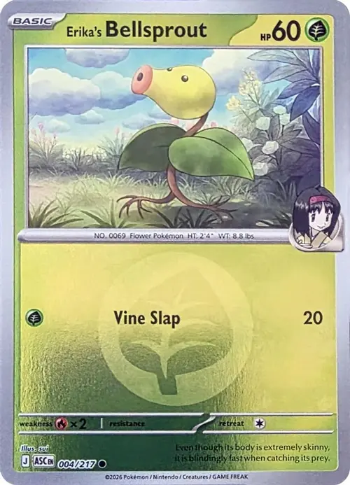 Erika's Bellsprout (Energy Symbol Pattern) card art