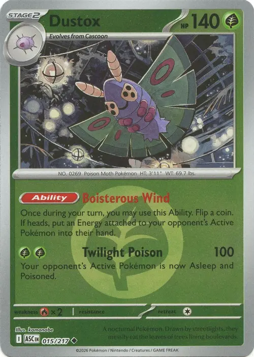Dustox - 015/217 (Energy Symbol Pattern) card art