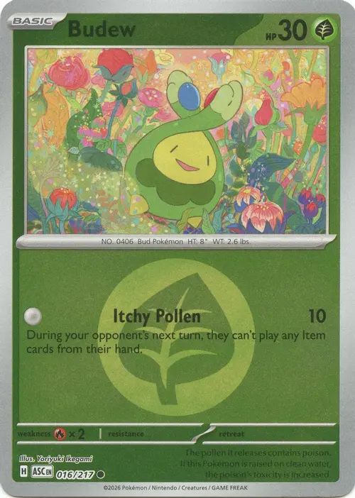 Budew - 016/217 (Energy Symbol Pattern) card art