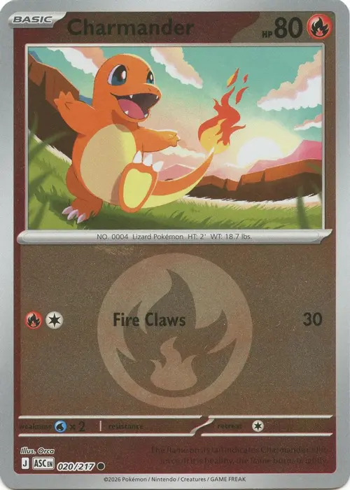 Charmander (Energy Symbol Pattern) card art