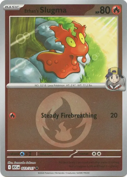 Ethan's Slugma (Energy Symbol Pattern) card art