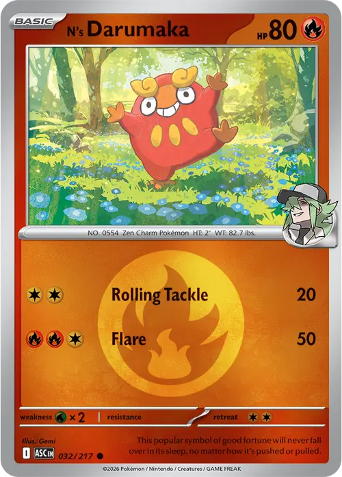 N's Darumaka (Energy Symbol Pattern) card art