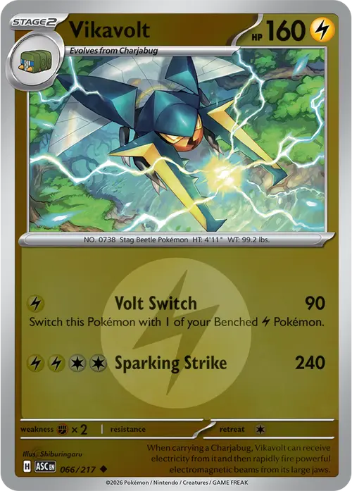 Vikavolt - 066/217 (Energy Symbol Pattern) card art
