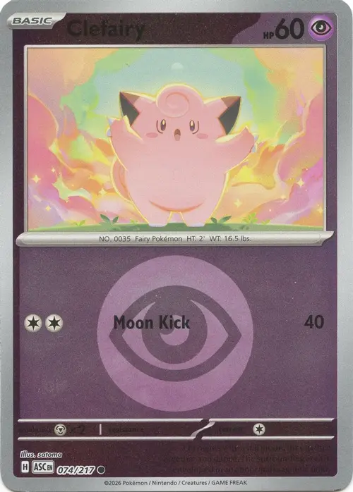 Clefairy (Energy Symbol Pattern) card art