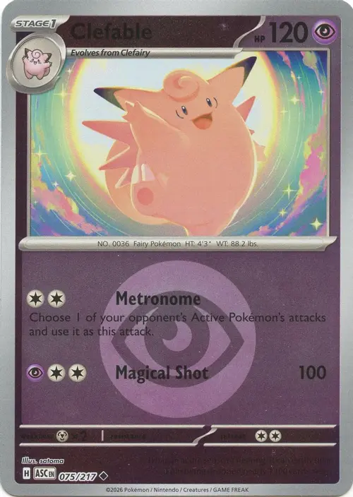 Clefable (Energy Symbol Pattern) card art