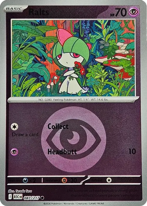 Ralts (Energy Symbol Pattern) card art