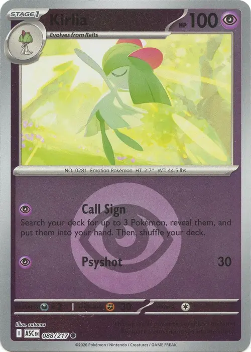 Kirlia (Energy Symbol Pattern) card art