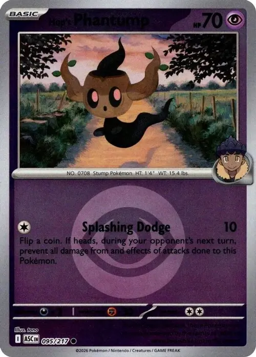 Hop's Phantump (Energy Symbol Pattern) card art
