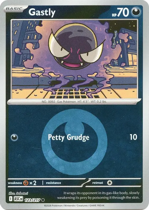 Gastly (Energy Symbol Pattern) card art