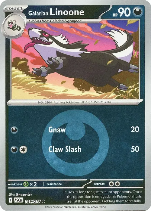 Galarian Linoone (Energy Symbol Pattern) card art
