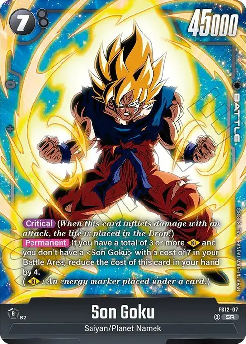 Son Goku card art