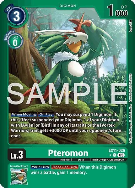 Pteromon (Limited Foil) card art