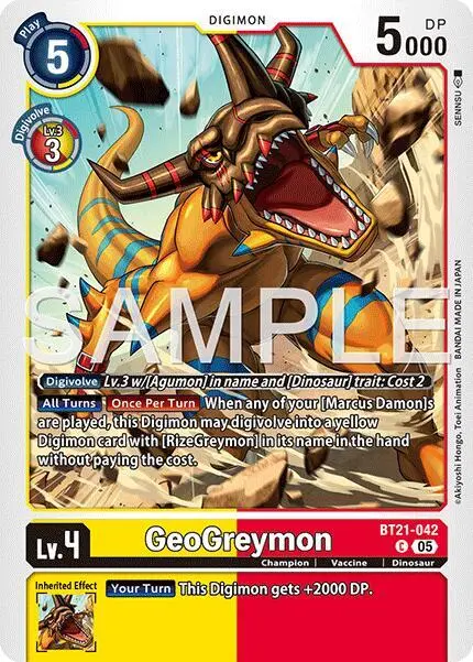 GeoGreymon - BT21-042 (Reprint) card art