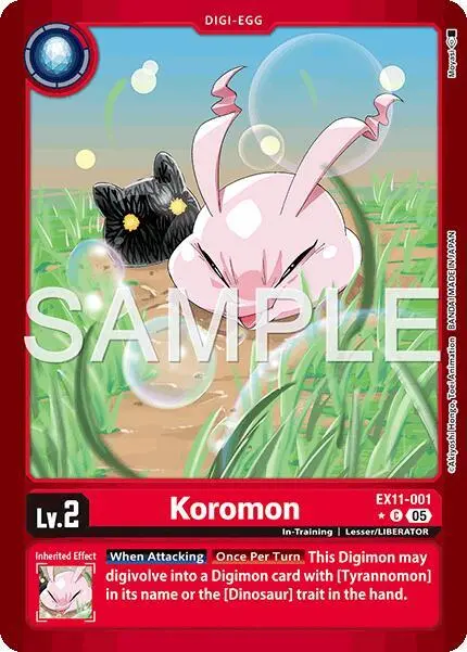 Koromon (Limited Foil) card art