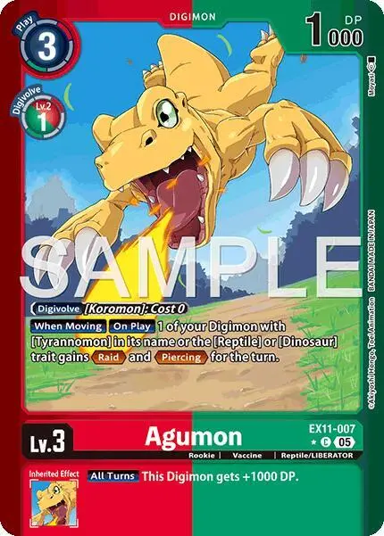 Agumon (Limited Foil) card art
