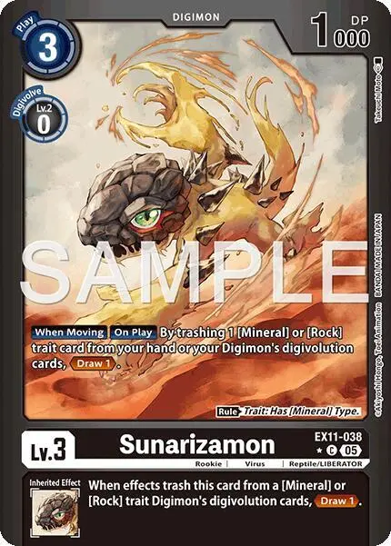 Sunarizamon (Limited Foil) card art
