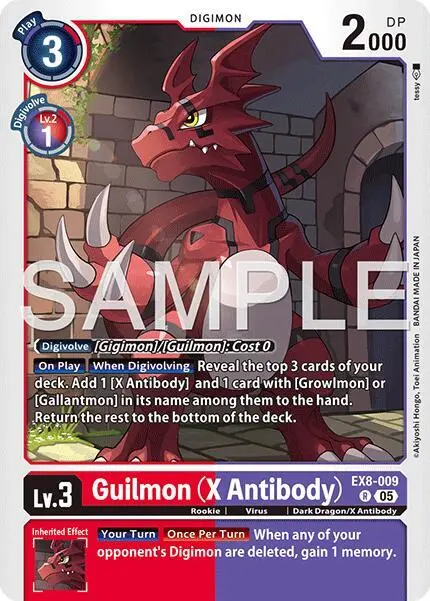Guilmon (X Antibody) (Reprint) card art