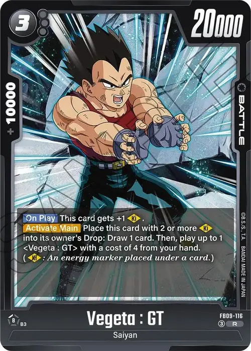 Vegeta : GT card art