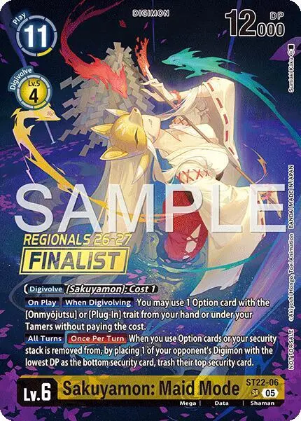 Sakuyamon: Maid Mode (Regionals 26-27 Season 1 Finalist) card art