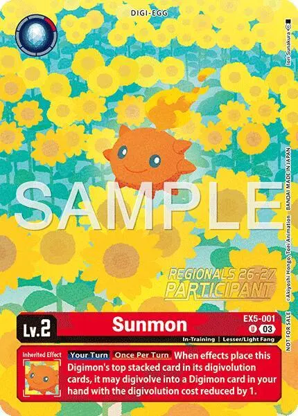 Sunmon (Regionals 26-27 Season 1 Participant) card art