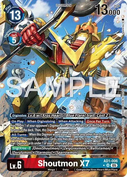 Shoutmon X7 (Alternate Art) card art