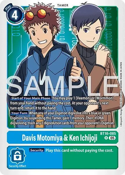 Davis Motomiya & Ken Ichijoji (Reprint) card art