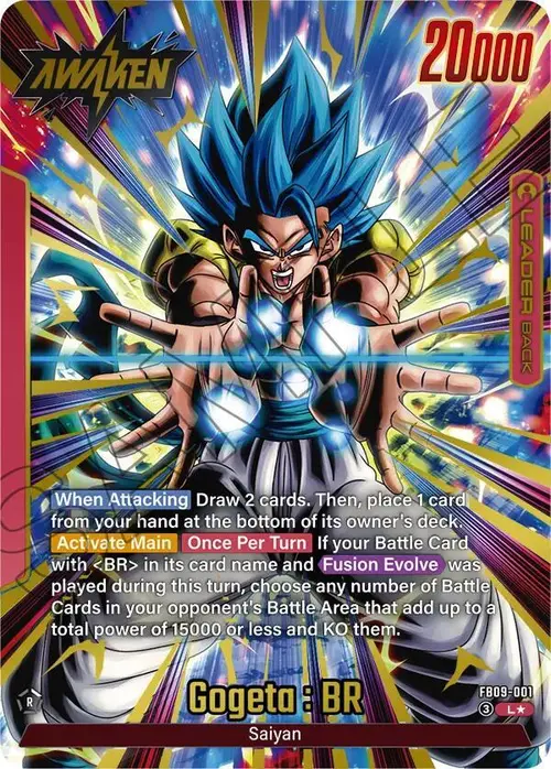Gogeta : BR (Alternate Art) card art