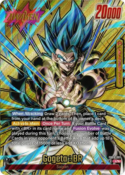 Gogeta : BR (Super Alternate Art) card art