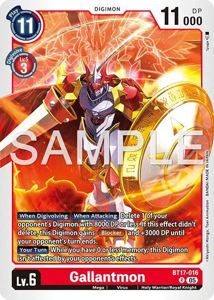 Gallantmon - BT17-016 (Reprint) card art