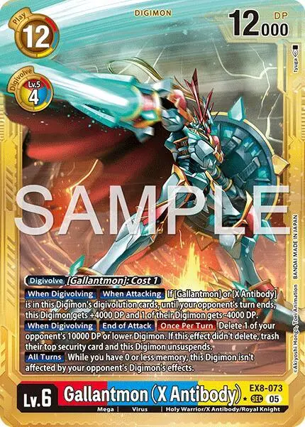 Gallantmon (X Antibody) (Gold Border) card art