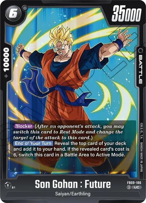 Son Gohan : Future card art