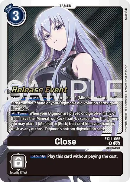 Close card art