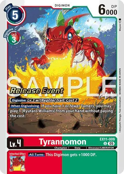 Tyrannomon card art