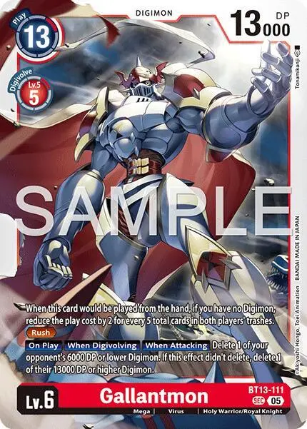 Gallantmon - BT13-111 (Reprint) card art