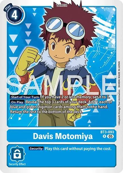 Davis Motomiya (Reprint) card art