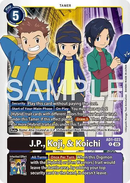 J.P., Koji, & Koichi card art