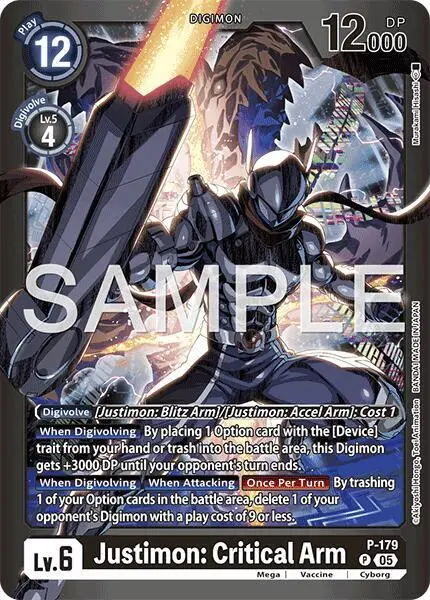 Justimon: Critical Arm card art