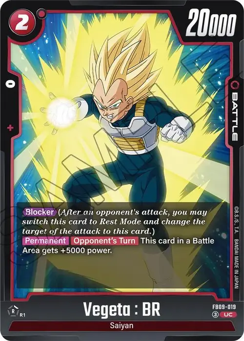 Vegeta : BR card art