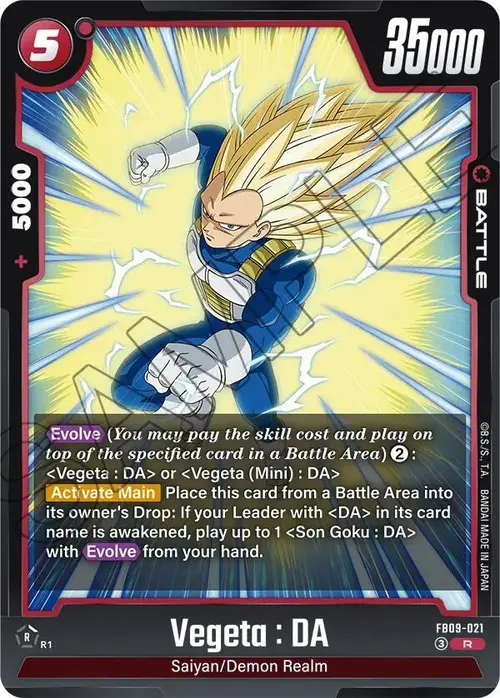 Vegeta : DA card art
