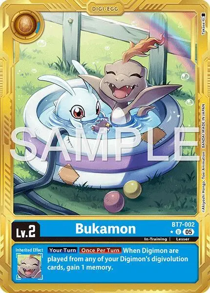 Bukamon (Gold Border) card art