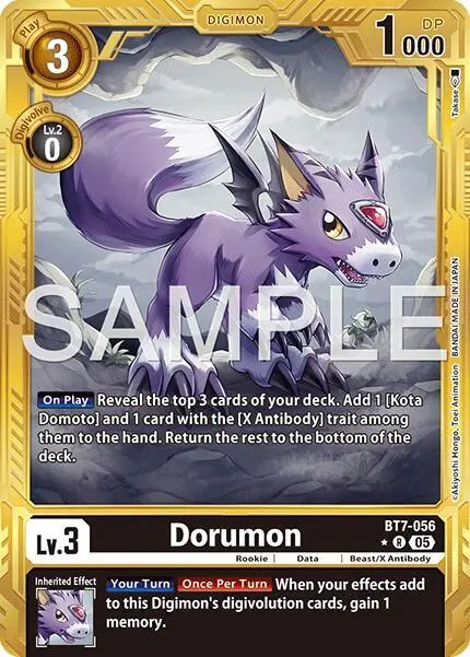Dorumon (Gold Border) card art
